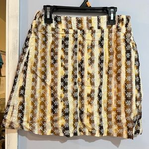 Brown Floral skirt | size S